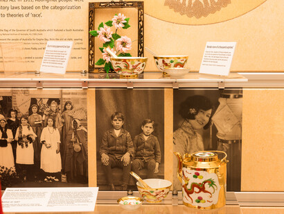 Immigration in the 20th Century, exhibition view. Courtesy of Migration Museum