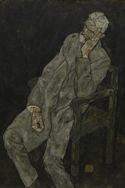 Egon Schiele (1890-1918), Portrait of Johann Harms, 1916, Oil with wax on canvas, The Solomon R. Guggenheim Museum, New York, Photo Credit: The Solomon R. Guggenheim Foundation / Art Resource, NY