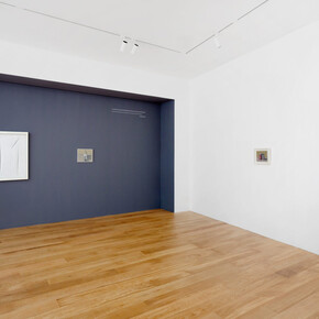 Au-Delà. Morandi/Fontana, vue de l'exposition. Avec l'aimable autorisation de Tornabuoni Art