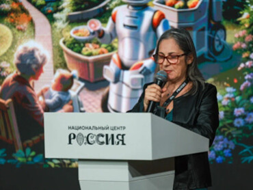 Patrizia Boi al "II Dialogo Aperto. Il Futuro del Mondo. Una nuova piattaforma per la crescita globale", presso il Centro Nazionale Russia
