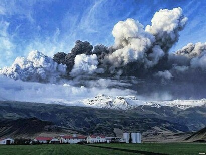 Volcano´s eruption in Iceland