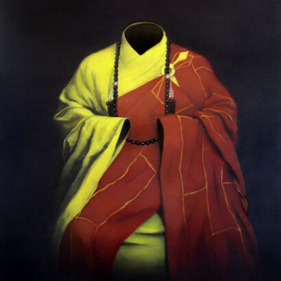 Nguyen Thai Tuan, Black Painting No.05, 2007, olio su tela, 130 x 110 cm