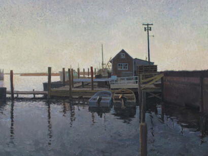 Xavier Rodés, Port A Contrallum, 2014, Oil on Canvas, 19½" x 24"