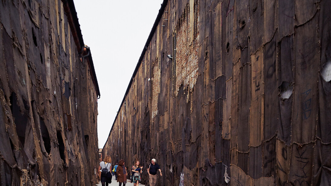 Ibrahim Mahama in Arsenale