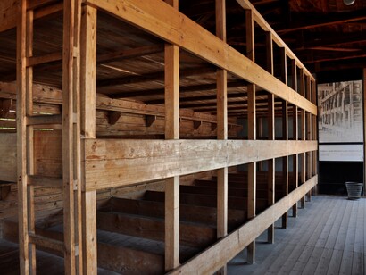 Camas no campo de concentração de Dachau, Alemanha