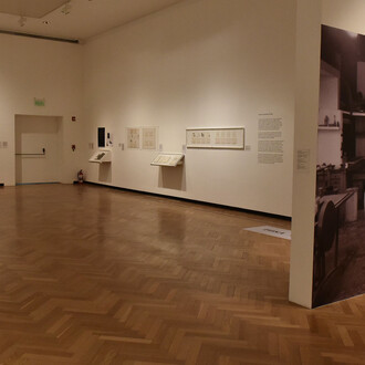 Porter-Camnitzer. Los años del New York Graphic Workshop, vista de exhibición. Cortesía del Museo Nacional de Bellas Artes