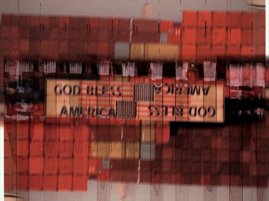 Gionata Xerra, God bless America, New Jersey, 2005, fotografia digitale con interventi manuali, 54 x 60 cm