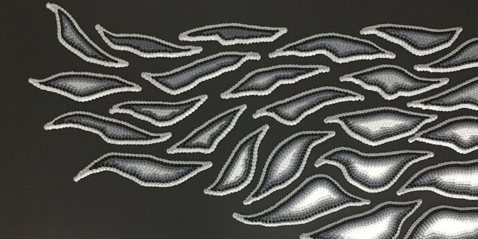 Soaring at Night (black, gray, write). Courtesy of The Coldstream Fine Art