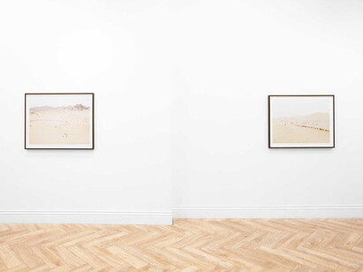 Zhang Kechun, The yellow desert, exhibition view. Courtesy of Huxley-Parlour Gallery