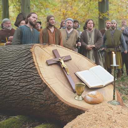 Nach der Fällung der Donar-Eiche ließ Bonifatius aus dem Holz eine Kapelle errichten