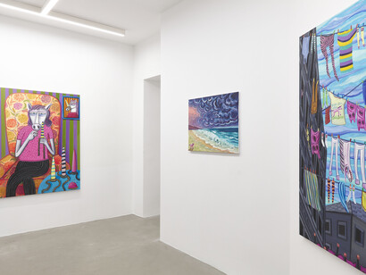 Oska Gutheil, Let’s unicorn, exhibition view. Courtesy of Galerie Russi Klenner