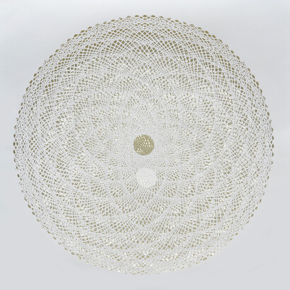 Duality and Wholes, Hand cut 100% Cotton Rag, 27 x 27 inches