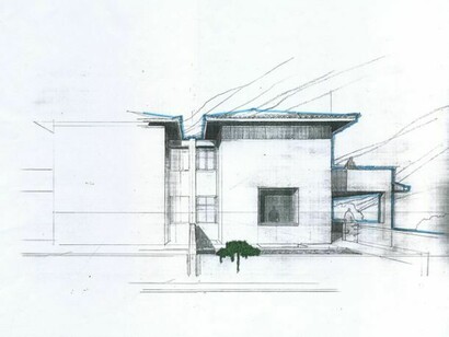 Lanfranco Radi, Casa Settimi, [2004], veduta prospettica (archivio privato)  
