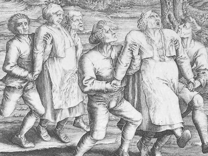 Grabado anónimo sobre la plaga del baile de 1518