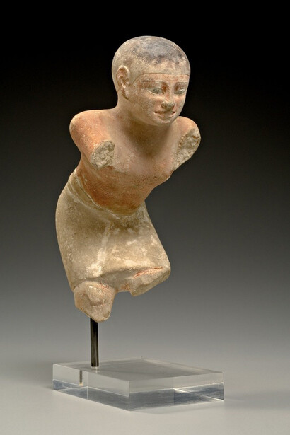 Egyptian
Servant Figure of a Brewer
Old Kingdom, 5th Dynasty, ca. 2565–2420 BC
Limestone and paint
H. 7 7/8 in. (20.0 cm)
Sidney and Lois Eskenazi Museum of Art