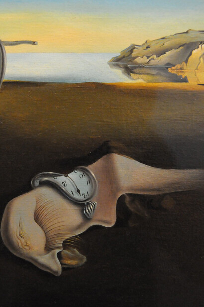 Salvador Dalí, La persistencia de la memoria (1931, detalle)