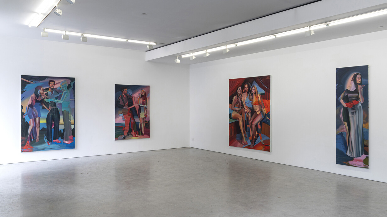 Lizzy Lunday, The sky below, exhibition view. Courtesy of Fredericks & Freiser Gallery