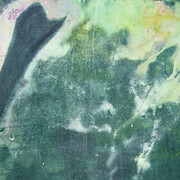 Frank Bowling, Swan upping (detail), 2020. Courtesy the artist and the Fitzwilliam Museum
