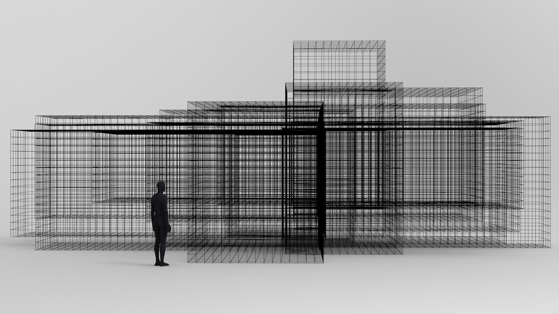 Digital rendering of Antony Gormley’s Matrix II, 2014 © Antony Gormley, Courtesy Galerie Thaddaeus Ropac Paris/Salzburg