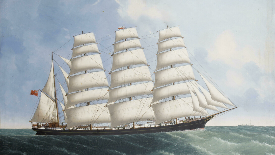 Schiffsfracht aus Ende des 19. Jahrhunderts