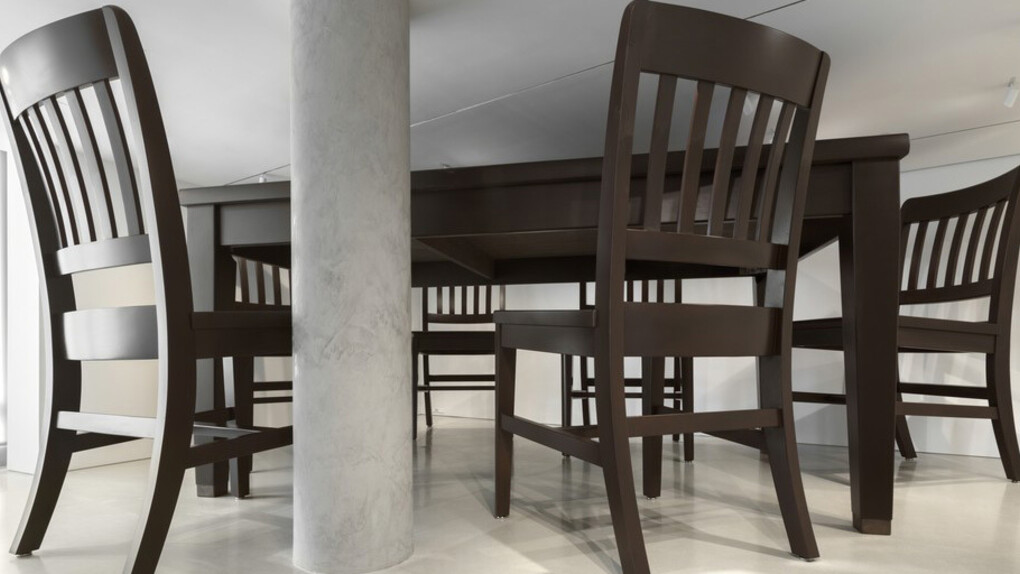 Robert Therrien, Lawrence Weiner, Rachel Whiteread. Courtesy of The Flag Art Foundation