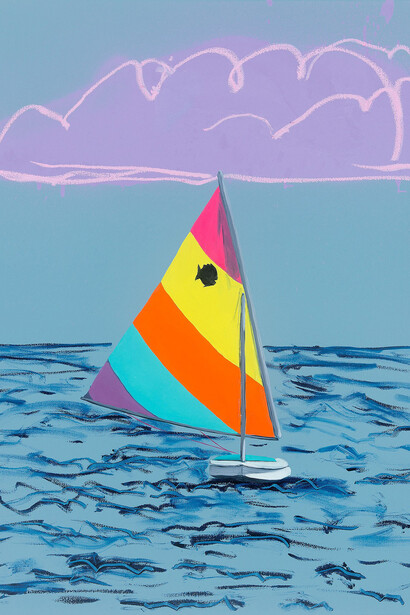 Adam S. Umbach, Sunny fish no. 3, 2024. Courtesy of Cavalier Gallery 