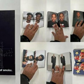 To Dream of Smoke, 100 Rappers book - Allen-Golder Carpenter x No Gallery self-published 256 pages limited to 100 copies. Courtesy of the artist and No Gallery