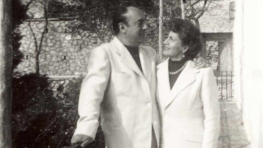 Pablo Neruda e Matilde Urrutia in esilio a Capri