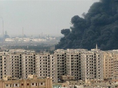 A huge plume in Homs