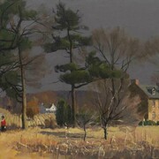 Harry Leith-Ross, Paula gets the mail (detail). Courtesy of Vose Galleries