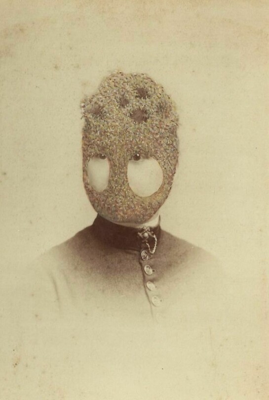 Tom Butler, Penny, 2013, Gouache on Albumen print, 16.5 x 10.5 cm