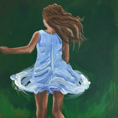 Cindy Craig, Little girl no. 9 (detail), 2026. Courtesy of Launch LA