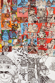 Jean-Marc Nahas, 'Hannibal,' Mixed technique with ink, acrylic and black pen on wall 