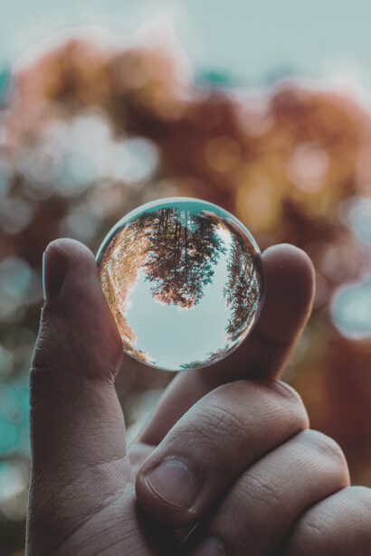 Through the crystal ball: a reflection of the purity present in nature