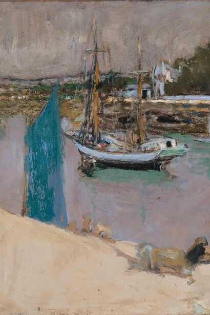 Edouard Vuillard, Boat at anchor (Bateaux a l'ancre), 1905. Courtesy of Jill Newhouse Gallery