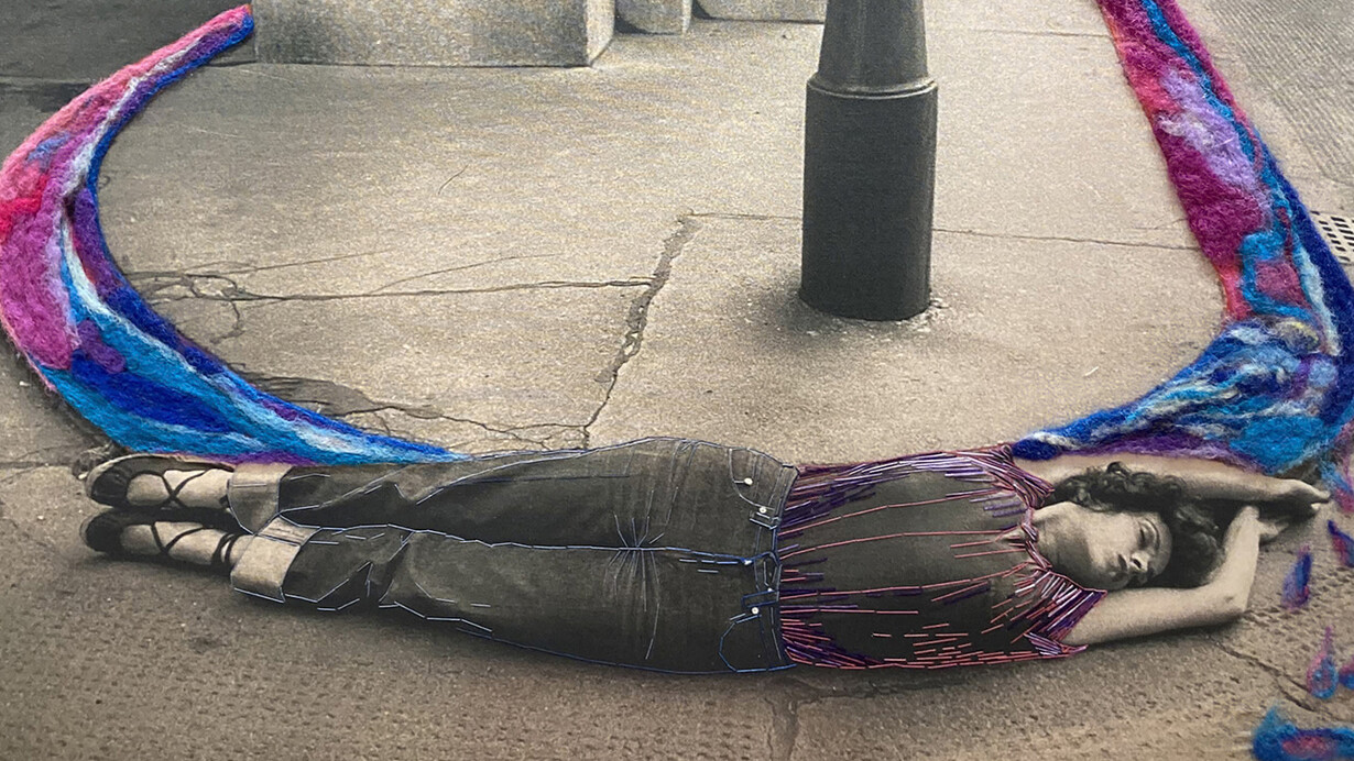 Orly Cogan, Spilled into color (detail), 2026. Courtesy of Robert Mann Gallery
