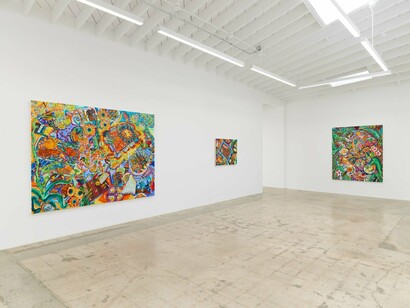 Kate Pincus-Whitney, To live and to dine in LA/You taste like home, exhibition view. Courtesy of Anat Egbi