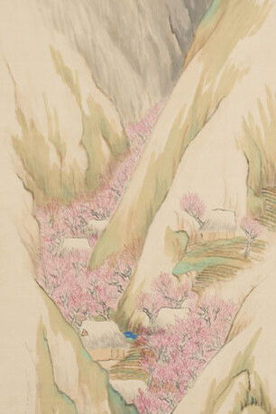 Imamura Shiko, Peach blossom land (detail). Courtesy of Yokohama Museum of Art