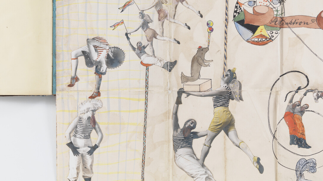 ringl + pit. Spread from Ringlpitis. 1931. Artist book with collage, detail, 7 7/8 x 7 7/8″ (20 x 20 cm). Estate of Horacio Coppola, Buenos Aires © 2015 Estate of Horacio Coppola