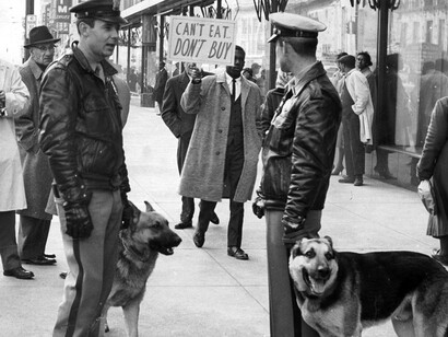 The Police during a manifestation