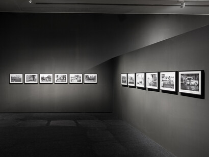 Kushal Ray, শহরনামা. Calcutta, exhibition view. Courtesy of Emami Art