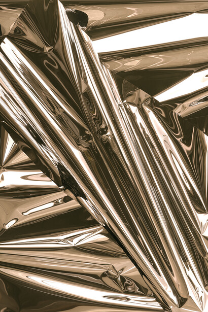 Anselm Reyle, Untitled (detail), 2024. Courtesy of Opera Gallery 