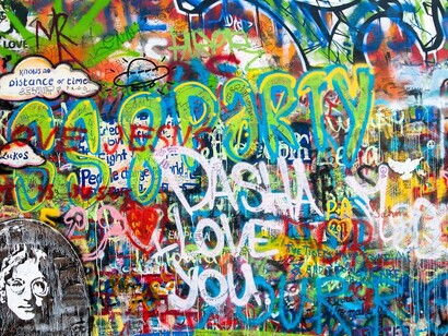 John Lennon graffiti