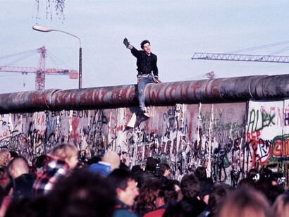 Momenti del crollo del Muro di Berlino, 1989