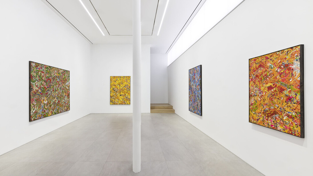 Hun Kyu Kim, The prayers, exhibition view. Courtesy of Perrotin 