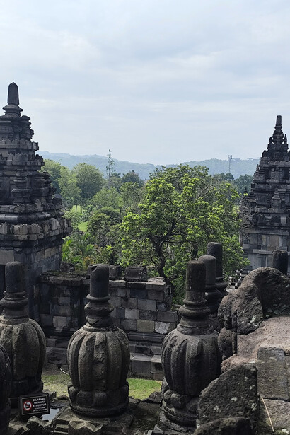 Prambanan was built during a period when Hindu and Buddhist kingdoms coexisted (and competed) in Central Java, Indonesia