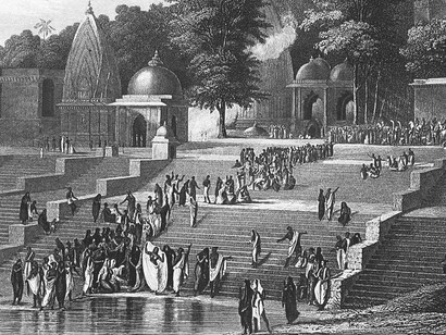 Sati (widow immolation), 1858, From R. Montgomery Martin, The Indian Empire, Volume III. London Printing and Publishing Company