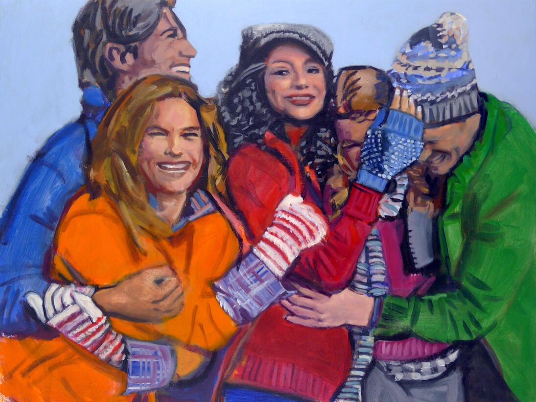 Walter Robinson, Lands’ End Friends and Family, 2014, Acrylic on canvas, 30 x 40 inches (76.2 x 101.6 cm), Courtesy LYNCH THAM, New York