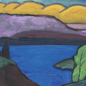 Gabriele Münter, The blue lake, 1954. Courtesy of Museo Nacional Thyssen-Bornemisza