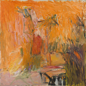 Pat Passlof, Promenade for a Bachelor, 1958, oil on linen, 68 x 68 inches